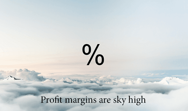 Levitating profit margins