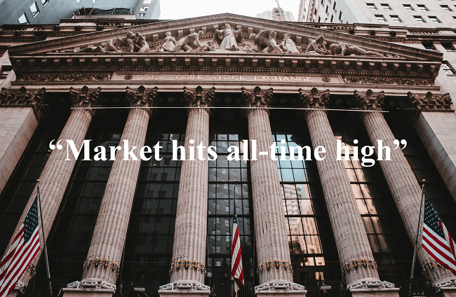 The market is at an all-time high ... again